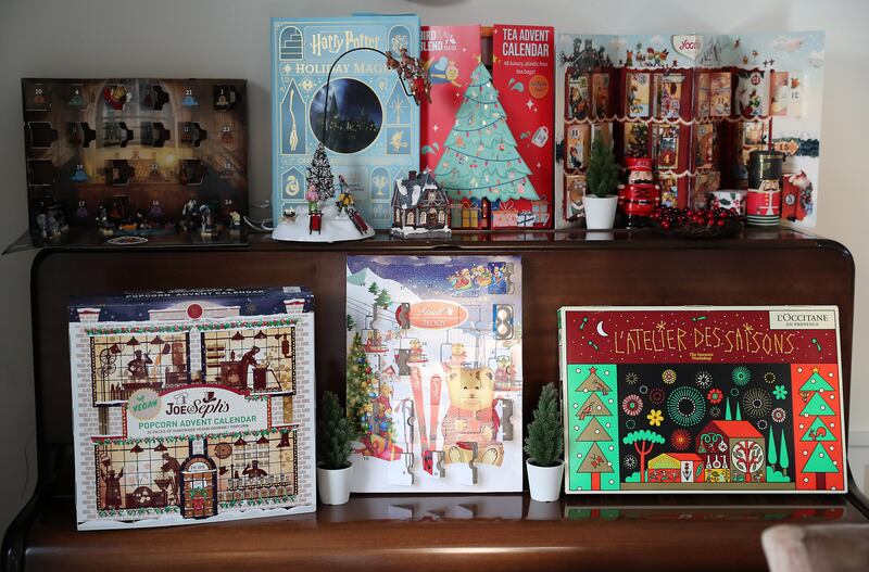 A variety of advent calendars