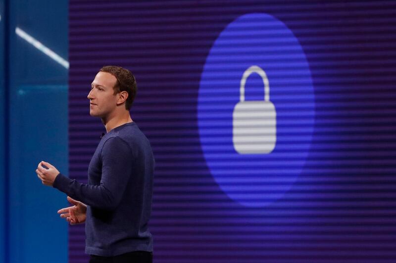 Facebook CEO Mark Zuckerberg speaks at Facebook Inc's annual F8 developers conference in San Jose, California, U.S. May 1, 2018. REUTERS/Stephen Lam