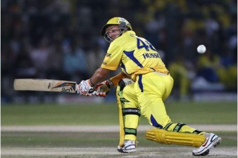 Mike Hussey was among four Chennai batsmen to get a score in excess of 40 runs. Gurinder Osan / AP Photo