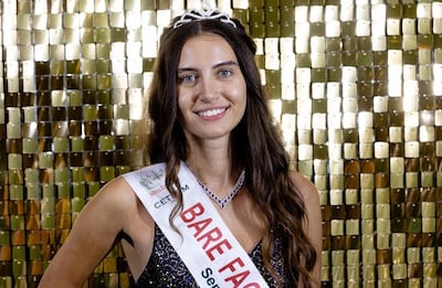 Miss England finalist Melisa Raouf won the pageant's Bare Face Top Model award. Photo: Instagram / missenglandofficial