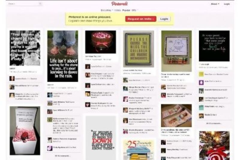 Pinterest allows like-minded people to compile and share photos, links, screen grabs and blog entries.