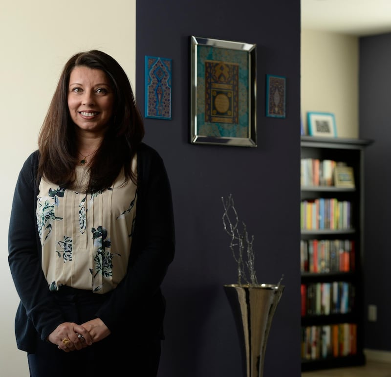 HIGHLANDS RANCH, CO - FEBRUARY 05:  Ausma  Zehanat Khan is the  author of a new novel "The Language of Secrets." She was at her Highlands Ranch home on Friday, February 05, 2016.  (Photo by Cyrus McCrimmon/ The Denver Post)