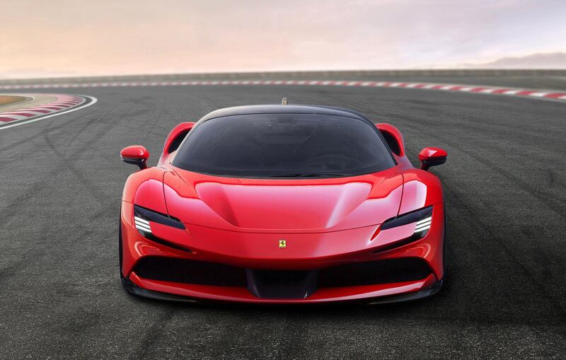 The car marks the first time in Ferrari’s history its flagship model is no longer powered by a heavy V12. Courtesy Ferrari