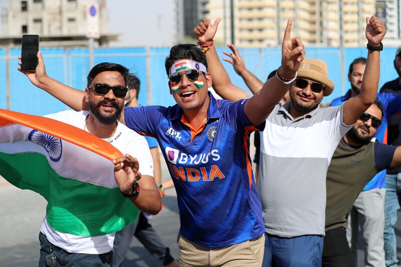 India fans arrive.