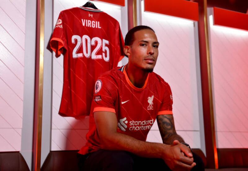 Virgil van Dijk has agreed a new long-term contract at Liverpool. Getty