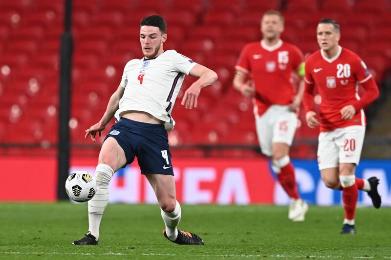 Declan Rice - 8, He was superb in the middle, showing great awareness to break up Poland’s play and looking very assured with the ball at his feet. AP