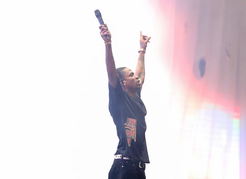 Travis Scott performs at the inaugural Wireless Festival Middle East at Etihad Park in Abu Dhabi. All photos: Chris Whiteoak / The National