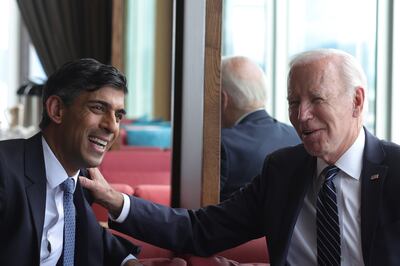 Rishi Sunak with Joe Biden at the recent G7 summit in Hiroshima, Japan. Photo: No 10 Downing Street