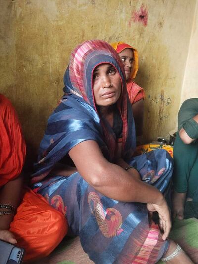Sudha Devi, 30, and her son Evansh had attended a ceremony in Hathras in northern India. They were dragged down by the crowd. She narrowly escaped but her four-year-old son died in the crush. (Supplied to The National)