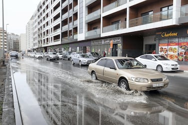 It rained in some parts of the UAE on Monday. Antonie Robertson / The National