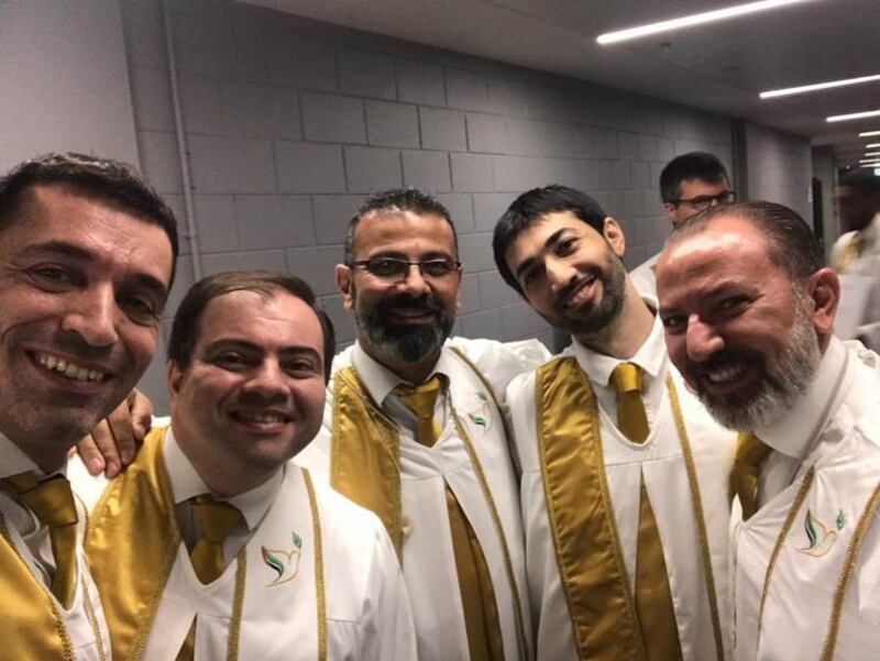 Members of the Arabic choir that sang at the Papal Mass in Abu Dhabi in 2019. Photo: St Mary's Choir