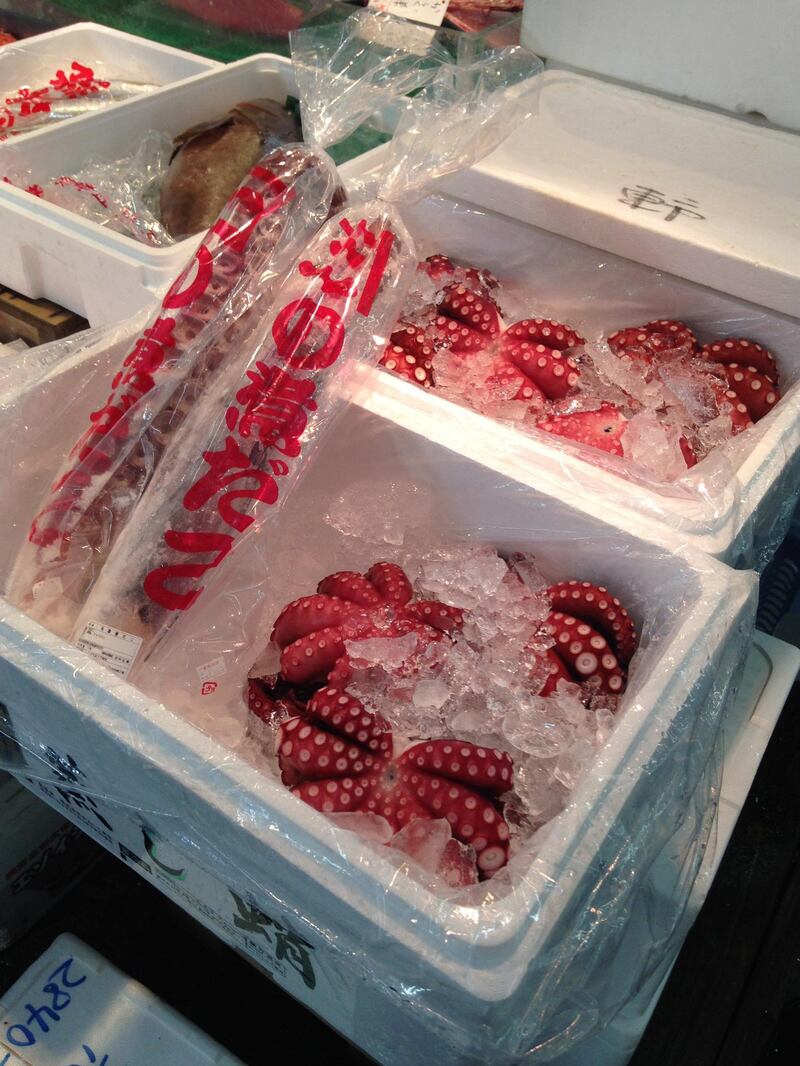 Tsukiji Fish Market in Tokyo was - until it closed on October 6 - the world's largest wholesale fish and seafood market. Every day, thousands of sea creatures of all kinds were filleted, frozen and boxed up for sale. Declan McVeigh/The National