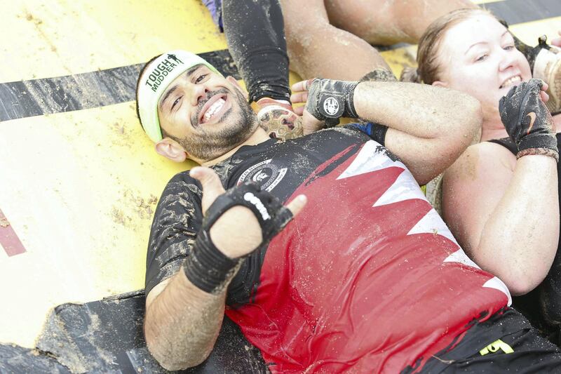 A man participates at Tough Mudder Classic. Courtesy Plus 1 Comms Dubai