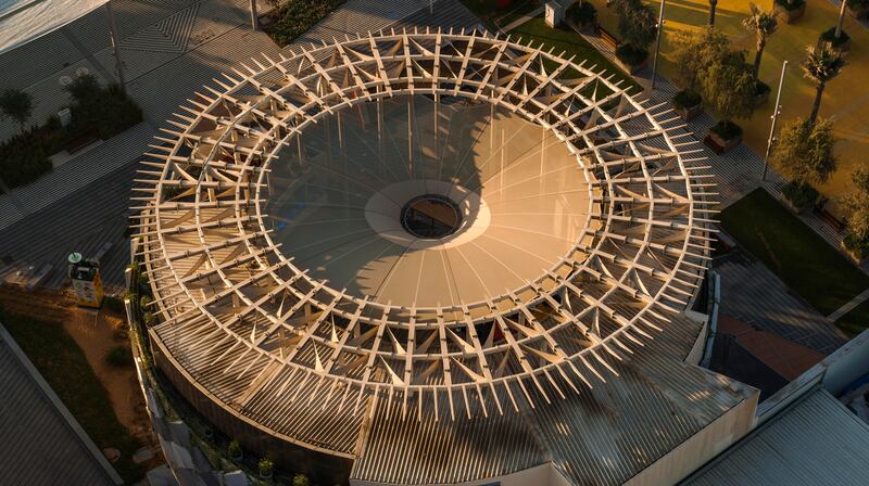 Aerial view of the Angola Pavilion, Expo 2020 Dubai. Dany Eid/Expo 2020 Dubai