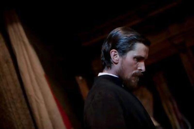 Christian Bale in a scene from the film The Flowers of War, directed by Zhang Yimou. New Pictures Film / Reuters