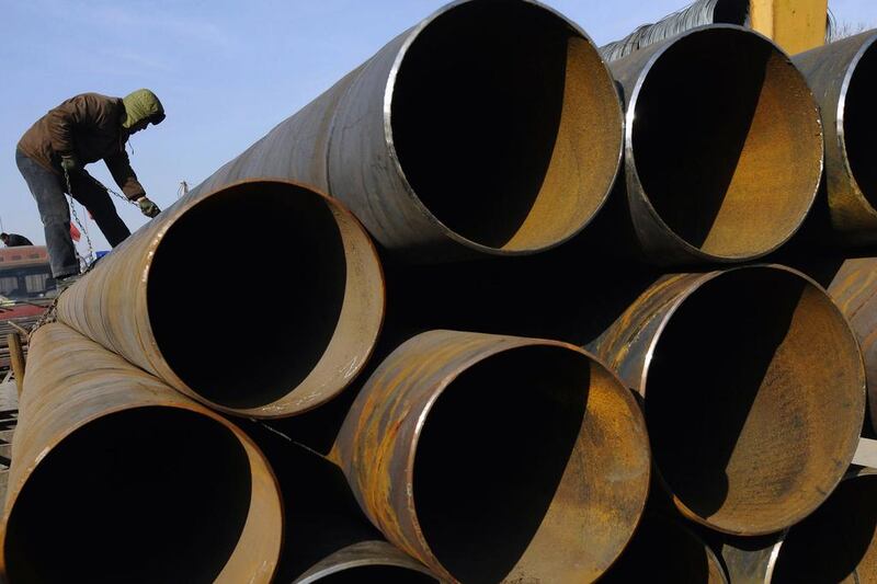 The new company will reduce the UAE’s reliance on steel pipe imports while exporting 40 per cent of its production, Senaat officials said. Reuters