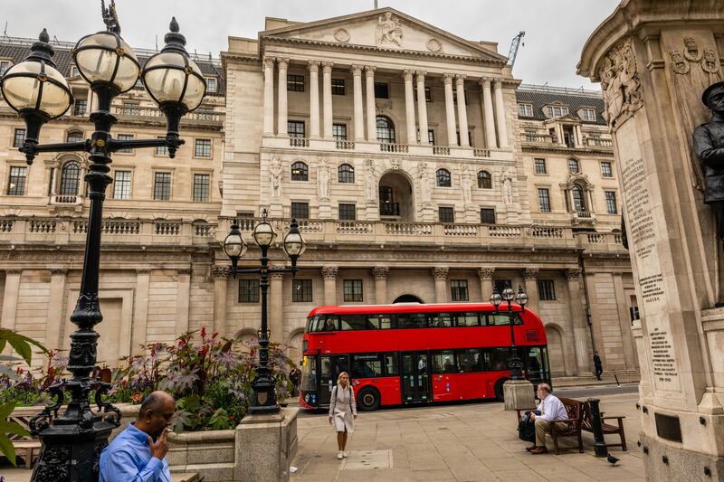 The Bank of England is under pressure to combat soaring inflation in the UK. Bloomberg