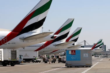 Emirates extends suspension of flights to South Africa and Nigeria. AFP / Karim SAHIB