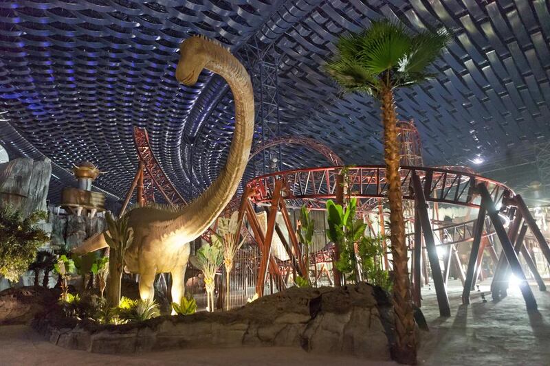 The IMG Worlds of Adventure theme park will open in August. Antonie Robertson / The National