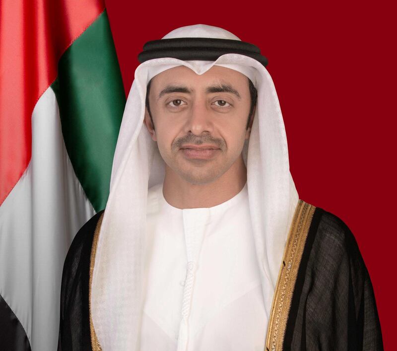Sheikh Abdullah bin Zayed Al Nahyan Minister of Foreign Affairs and International Cooperation. Courtesy MoFAIC