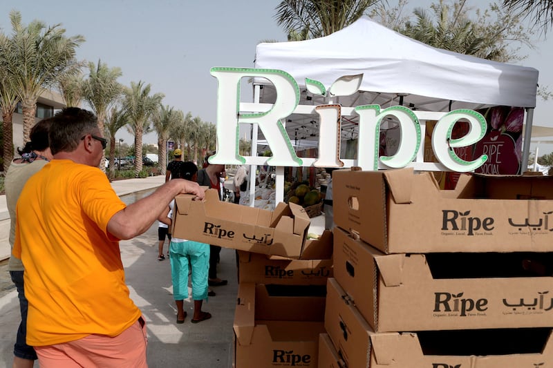 The Ripe Market at Mushrif Central Park in Abu Dhabi. Christopher Pike / The National