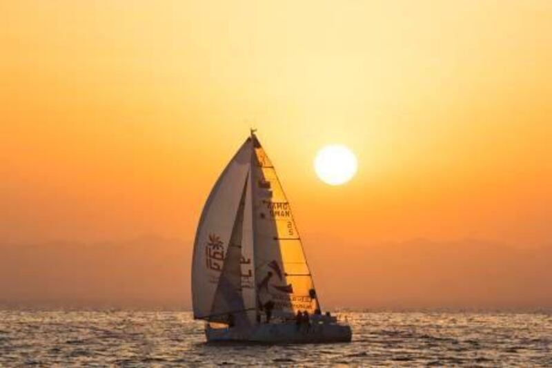 EFG Bank Monaco starts Leg 6 of Sailing Arabia – The Tour 2013 in Oman's Ziggy Bay on Sunday. lloyd Images