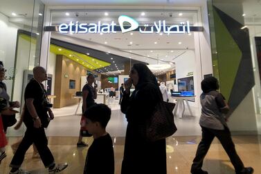 Etisalat's first quarter net profit rose as the company gained new customers. Reuters