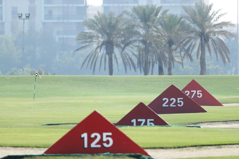 General view on the driving range. Getty Images