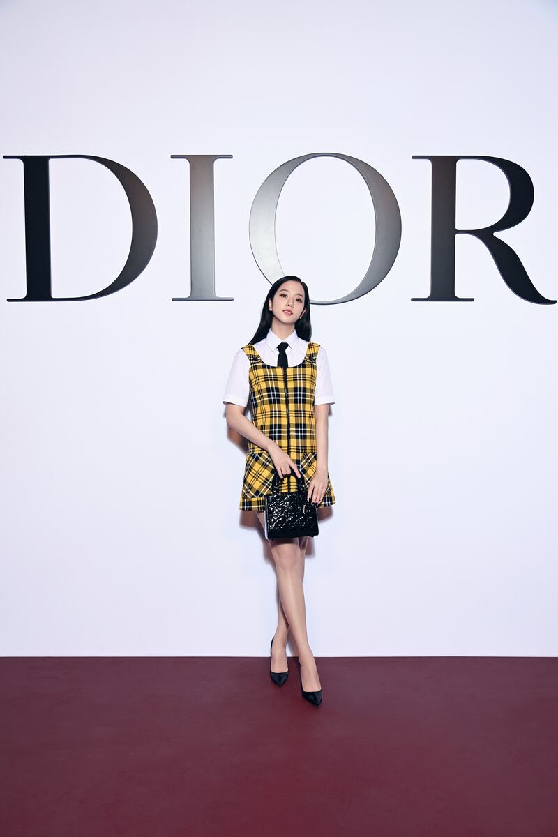 Blackpink's Jisoo attends the Dior Womenswear Fall/Winter 2022/2023 show. Getty Images