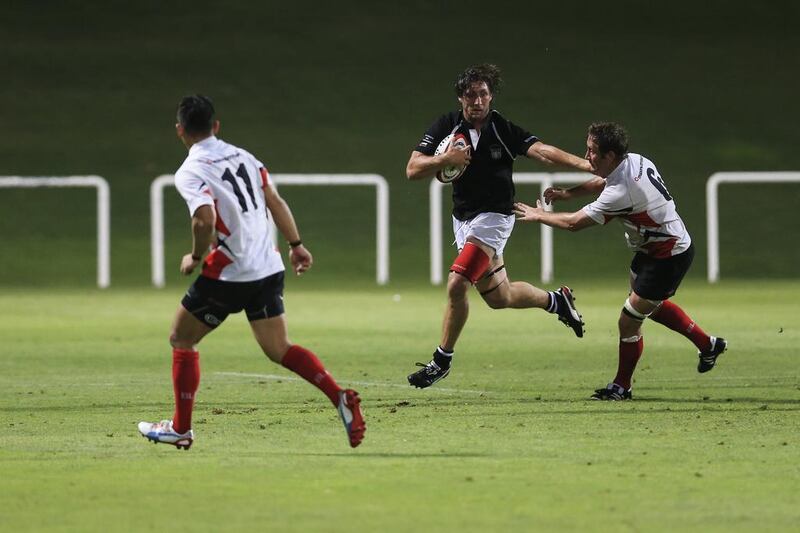 UAE rugby captain Adam Telford shown during a match against Singapore last year in Dubai. Sarah Dea / The National / April 23, 2014