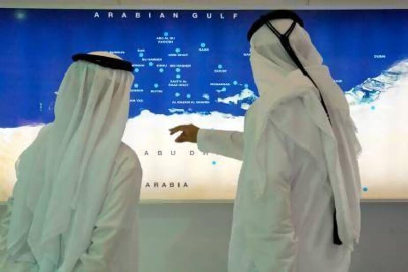 A map detailing Adnoc's commitments in the Arabian Gulf. The UAE has long held the belief that IOC partnerships are beneficial. Jaime Puebla / The National