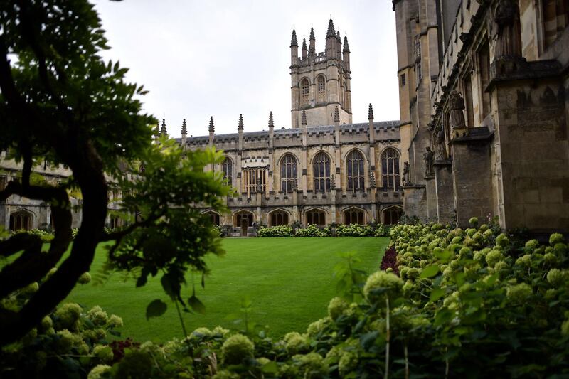 OXFORD, ENGLAND - SEPTEMBER 20: Magdalen College is pictured on September 20, 2016 in Oxford, England. Oxford University has taken number one position in the 2016-2017 world university rankings beating off Harvard and Cambridge for the top spot.  (Photo by Carl Court/Getty Images)