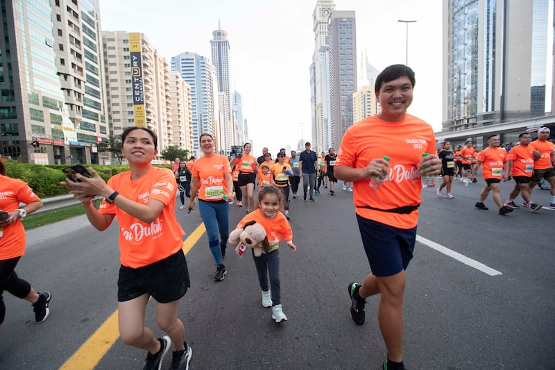 Dubai Run in Sheikh Zayed Road.  Ruel Pableo for The National