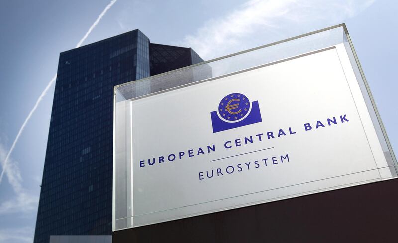 The headquarters of the European Central Bank (ECB) is pictured in Frankfurt am Main, western Germany, on July 25, 2019. The European Central Bank signaled it could unleash a new stimulus package as inflation remains stubbornly below target, but promised to find ways to mitigate the impact of negative interest rates on banks. / AFP / Daniel ROLAND
