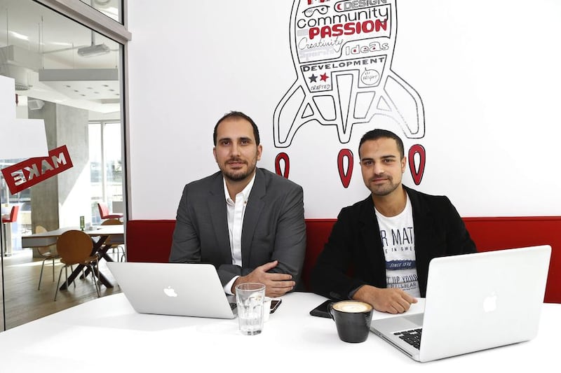 Amir-Esmaeil Bozorgzadeh and Hossein Jalali are co-founders of gameguise. Antonie Robertson/The National