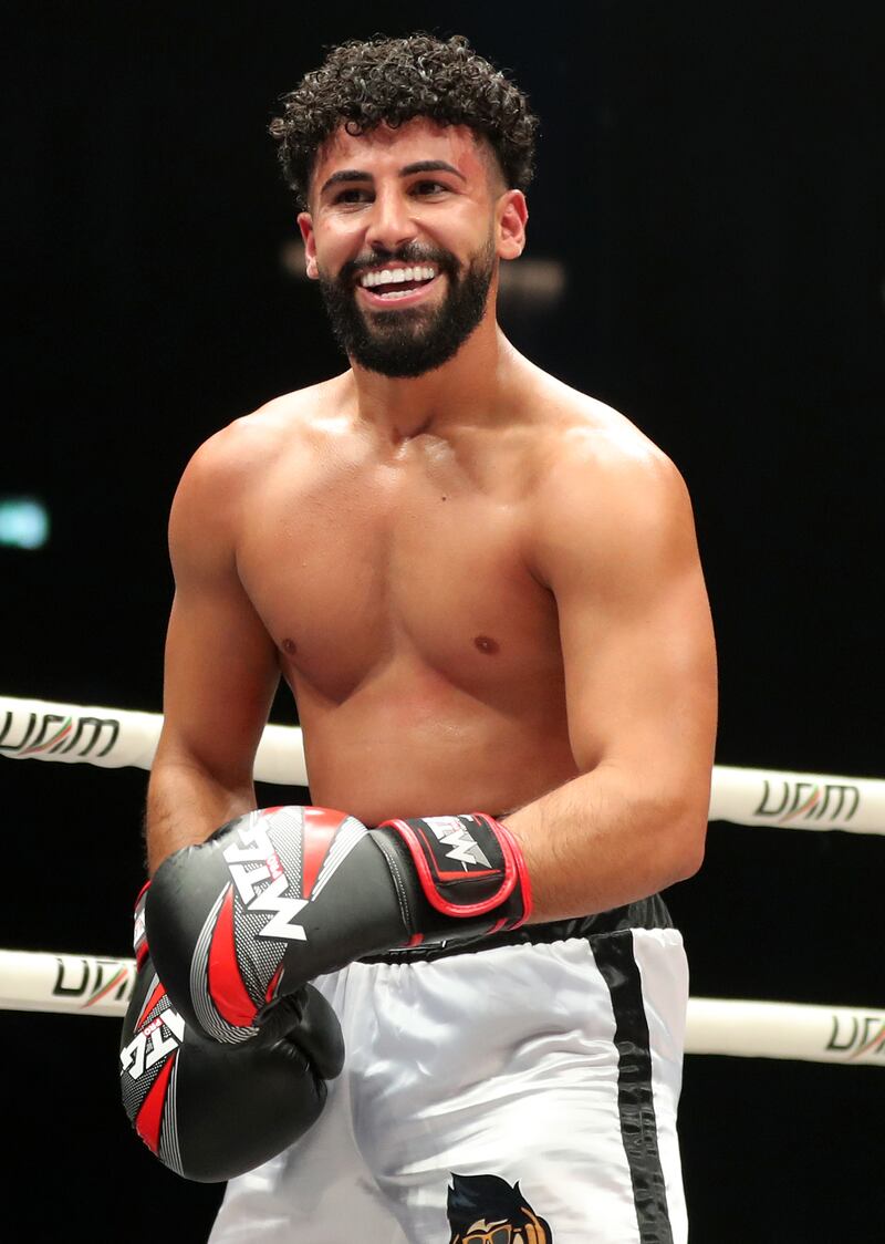 Social media star Adam Salah made his Middle East boxing debut at the Social Knockout event at the Coca-Cola Arena in Dubai.