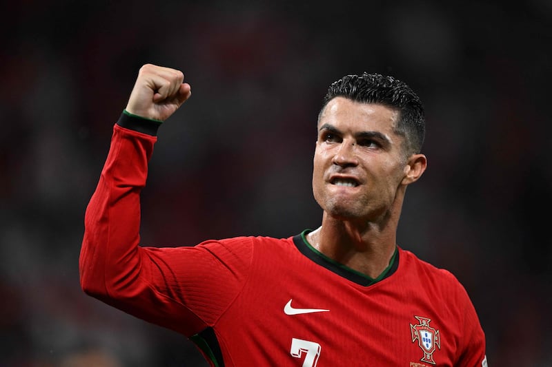 Cristiano Ronaldo fialed to find the net against Czech Republic but still made European Championship history. AFP