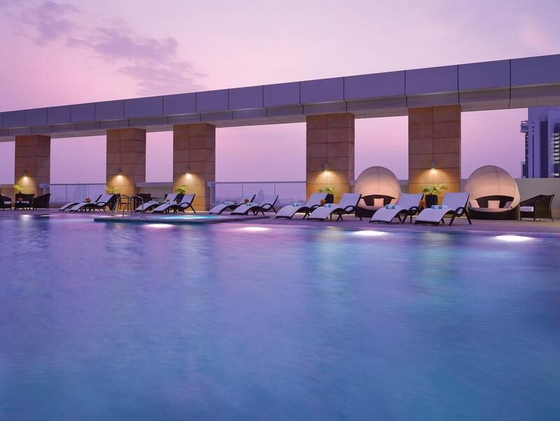 The pool at Dusit Thani Abu Dhabi. Courtesy Dusit Thani Abu Dhabi