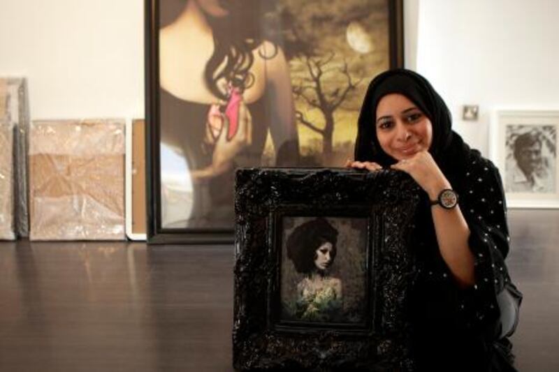 August 2, 2011 (Abu Dhabi) Digital artist Sumayyah al Suwaidi will have some of her work on display at the Ghaf Art Gallery in Abu Dhabi August 2, 2011. (Sammy Dallal / The National)