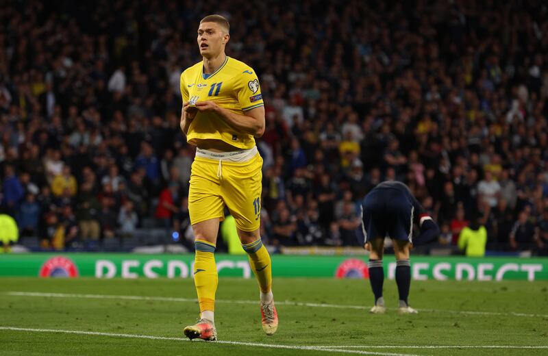 Artem Dovbyk (Yaremchuk 78’) – N/R. Took far too long when played through by Mudryk, then made a complete mess of taking in Zubkov’s pass in the final moments. However, he coolly rounded off the scoring in the final seconds. Getty