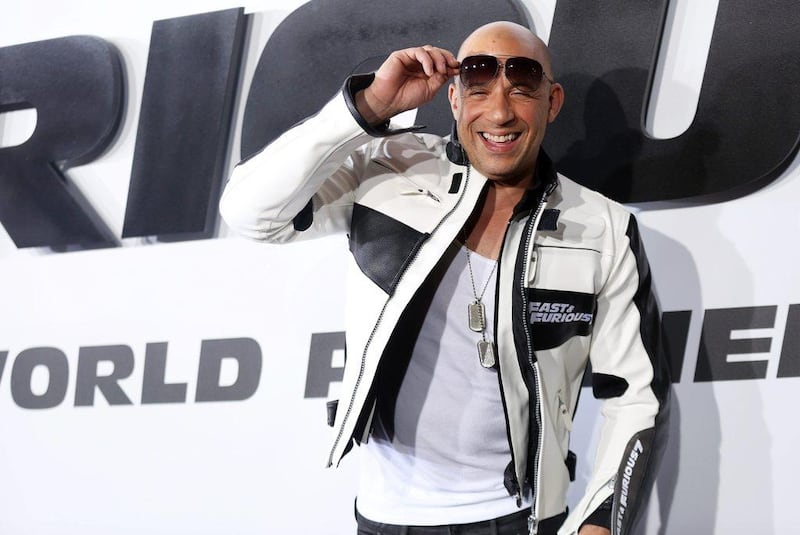 Actor Vin Diesel is just one of the Hollywood actors who can pull off being bald. Matt Sayles / Invision / AP