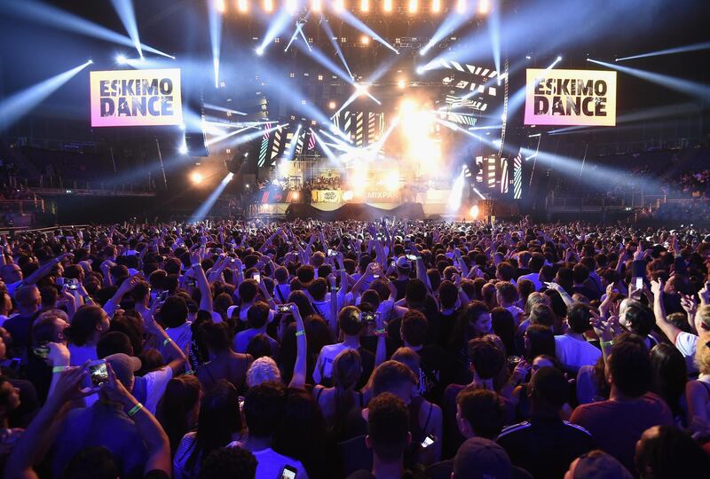 LONDON, ENGLAND - JUNE 17: Eskimo Dance perform at Red Bull Culture Clash at The O2 Arena on June 17, 2016 in London, England.  (Photo by Ben A. Pruchnie/Getty Images for Red Bull)