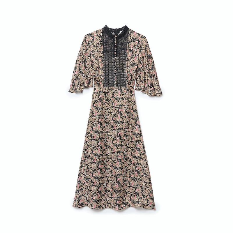 Sandro have pretty tea dresses which are good for day and night alike. The covered shoulders will ward off sunburn, while the cut is loose enough for dancing.