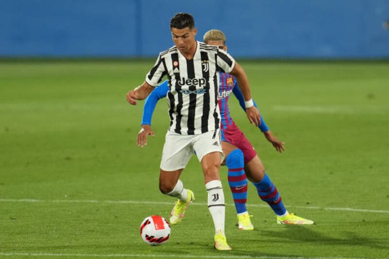 Cristiano Ronaldo on the ball.