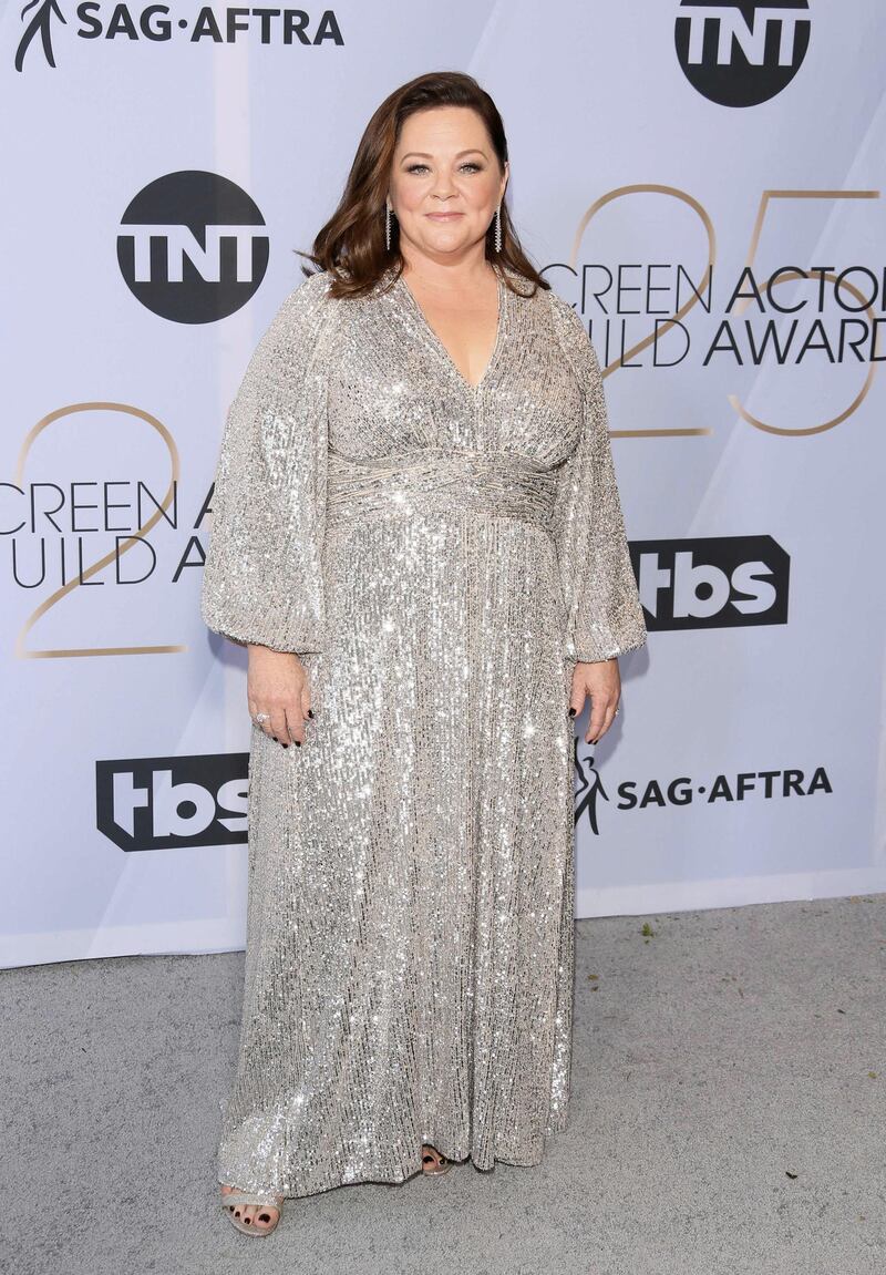 Melissa McCarthy in Lorane for the 25th Annual Screen Actors Guild Awards in Los Angeles on January 27, 2019. AFP