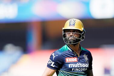 Virat Kohli of Royal Challengers Bangalore during match 54 of the TATA Indian Premier League 2022 (IPL season 15) between the Sunrisers Hyderabad and the Royal Challengers Bangalore held at the Wankhede Stadium in Mumbai on the 8th May 2022

Photo by Saikat Das / Sportzpics for IPL