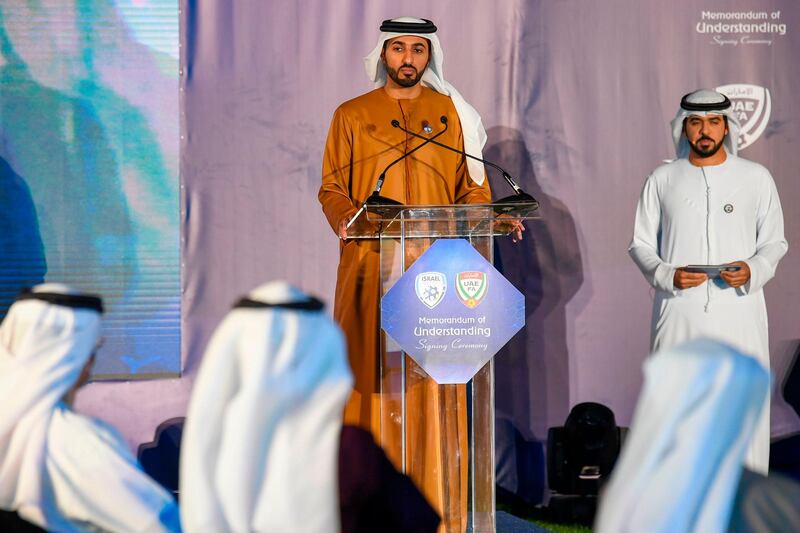 UAE Football Association (UAEFA) president Sheikh Rashid bin Humaid.  AFP