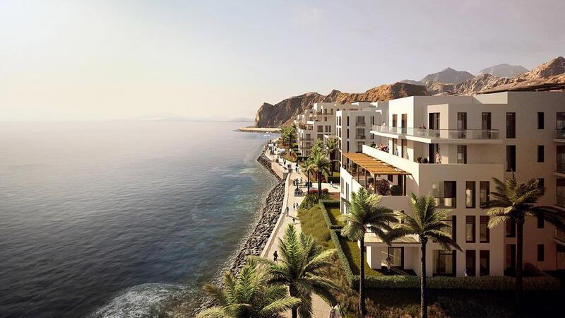 Above, a rendering of The Address Fujairah Resort and Spa, a 196-room property that also features 177 apartments and 10 villas. Courtesy Emaar Hospitality Group