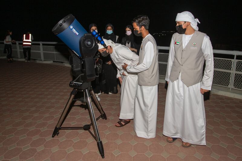Sharjah pupils learn about astronomy and space science. 