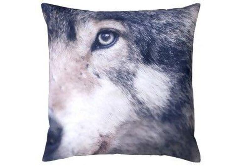 Wolf Cushion from Nord (Courtesy Cloudberry Living)